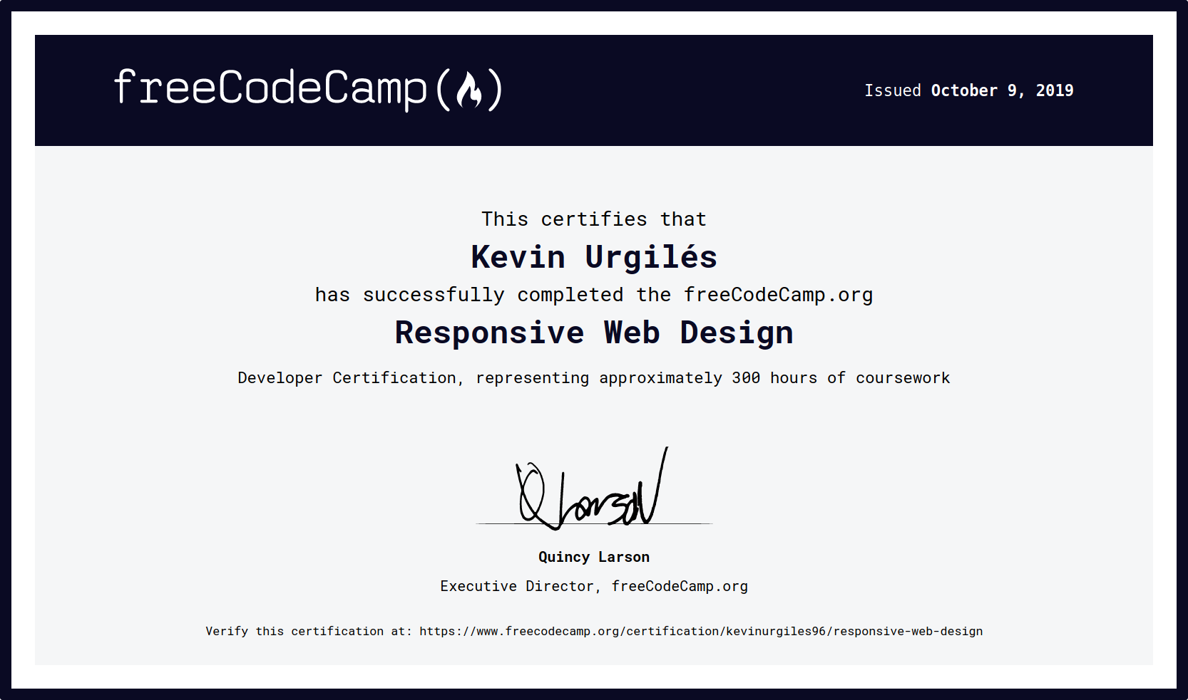 Certificado FCC Responsive Web Design